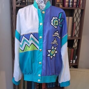 Vintage Track Jacket Saint Germain Paris M-L